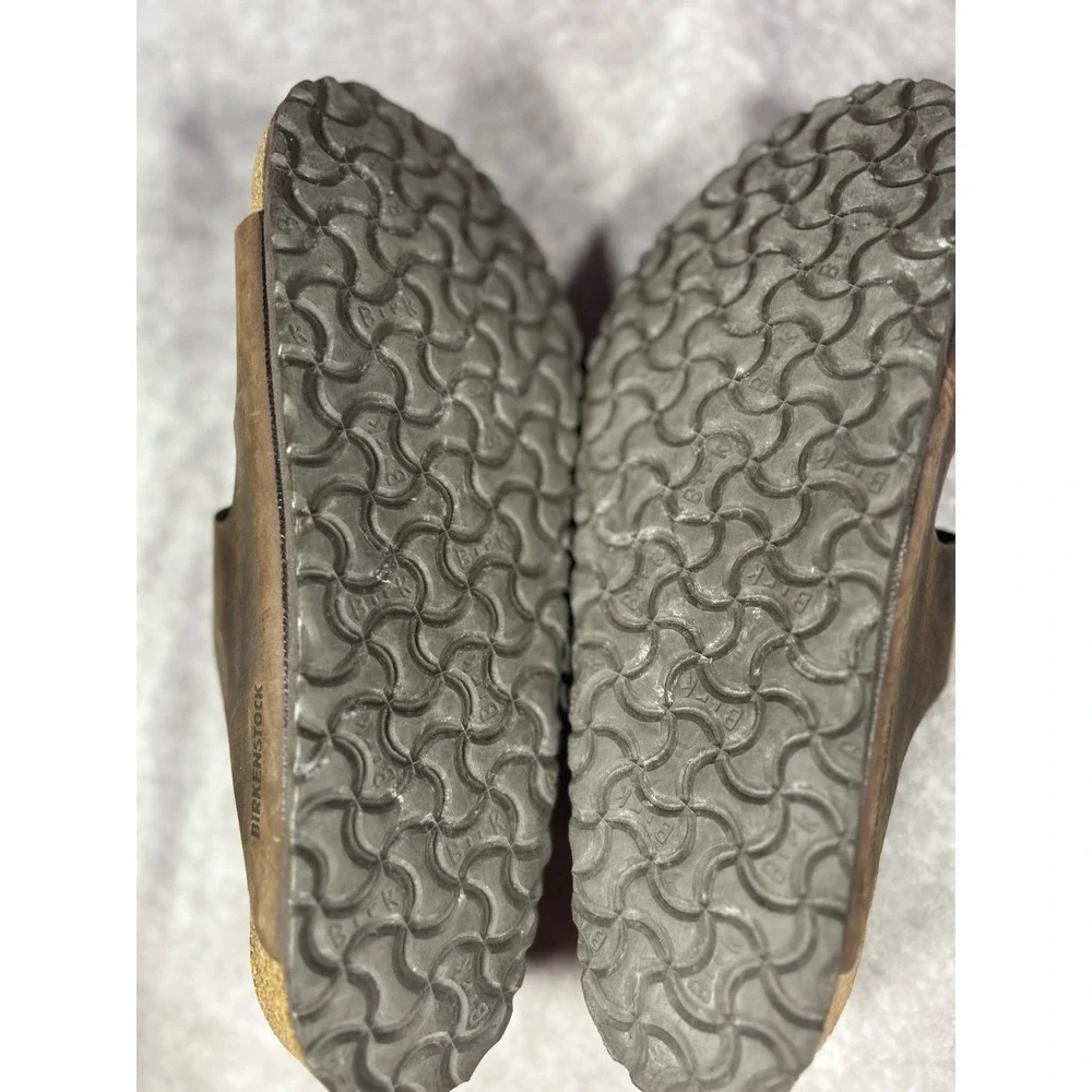 Birkenstock Arizona Habana Oiled Leather Sandals EU 43 US 10 Men Regular Wide